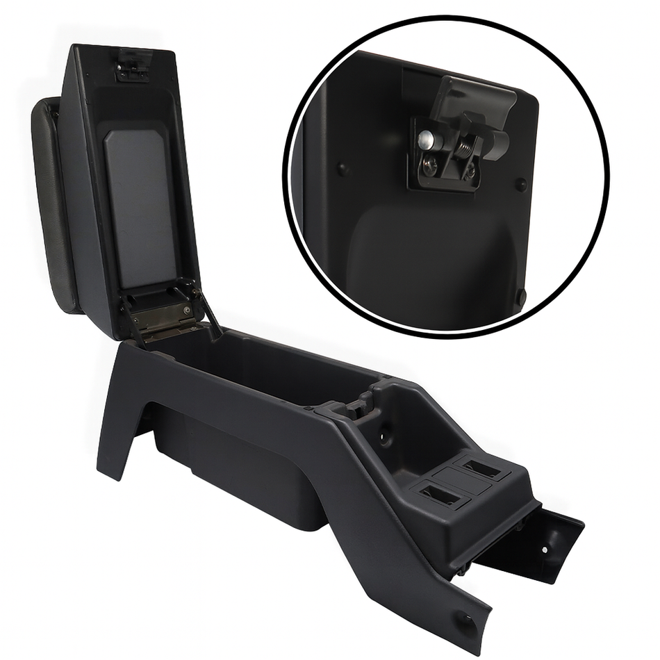 Spring-Loaded Center Console Latch