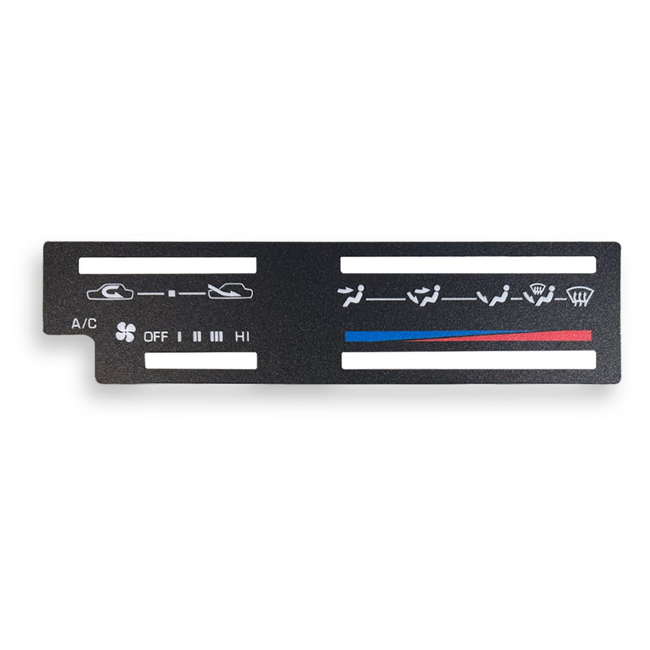 HVAC Heater A/C Control Indicator Plate (1984-89 4Runner/Pickup)