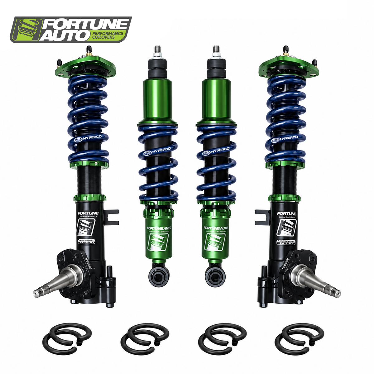 Fortune Auto AE86 500 Series coilover spring configuration detail