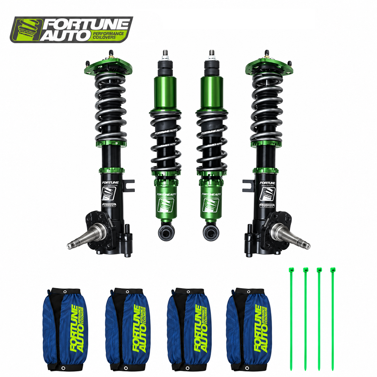 Fortune Auto 500 Series coilover suspension and spring option for AE86