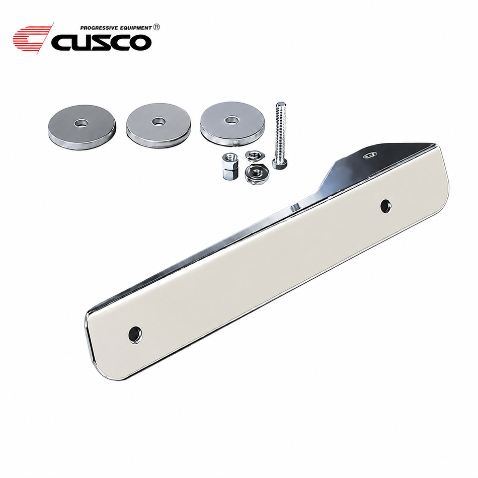 AE86 CUSCO Front License Plate Relocation Offset Stay (Corolla 1983-1987)