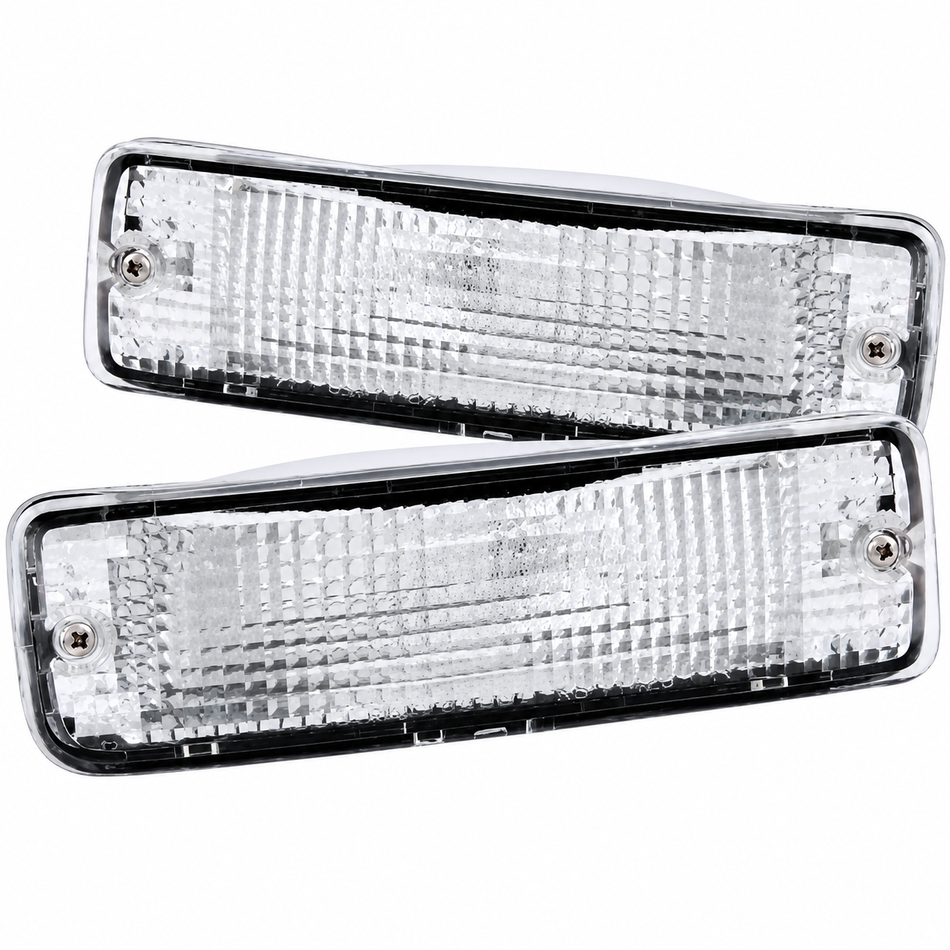 ANZO Euro Parking Lights with Clear Lens & Chrome Housing (1989-95 4Runner/Pickup)