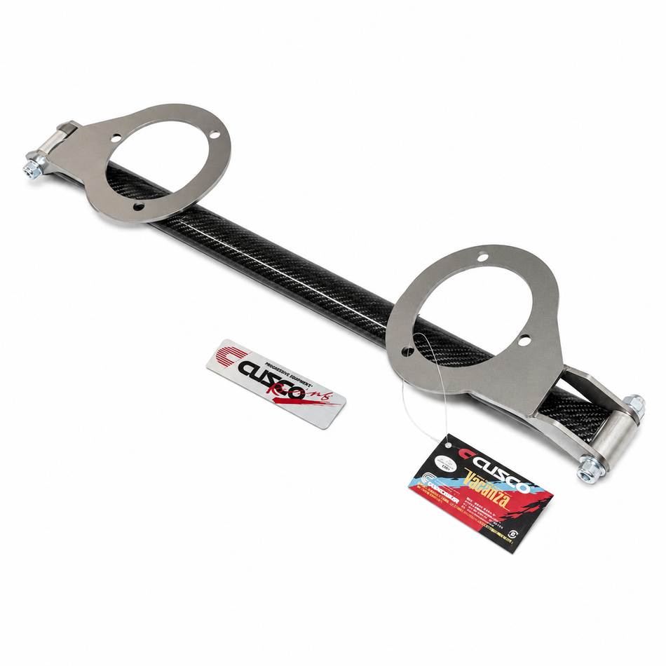 AE86 CUSCO Type ALC-OS Carbon-Wrapped Front Strut Tower Bar (1983–87 Corolla)