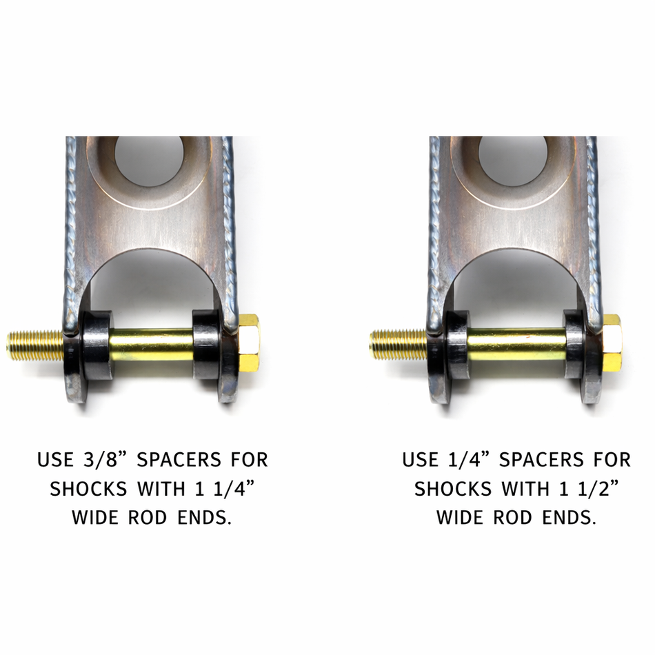 Total Chaos Weld-On Rear Axle Shock Mounts (1986-95 4Runner/Pickup)