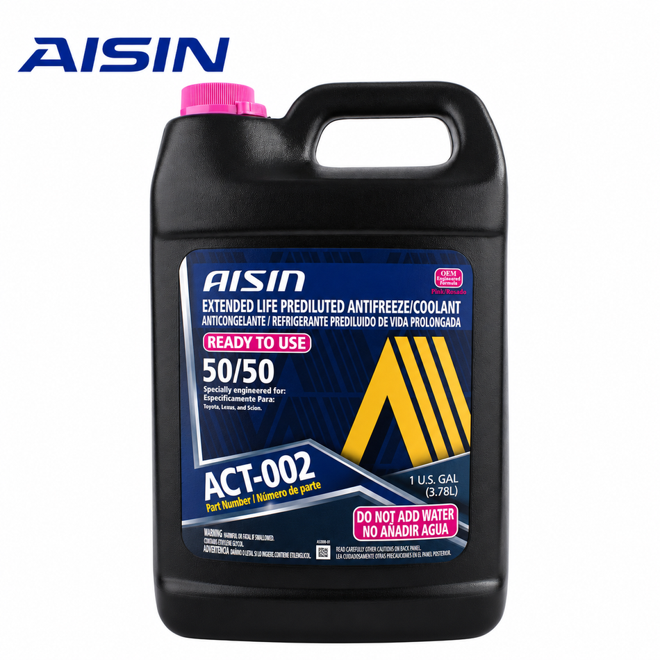 AISIN Pink 50/50 Extended Life Antifreeze/Coolant | 1 Gallon