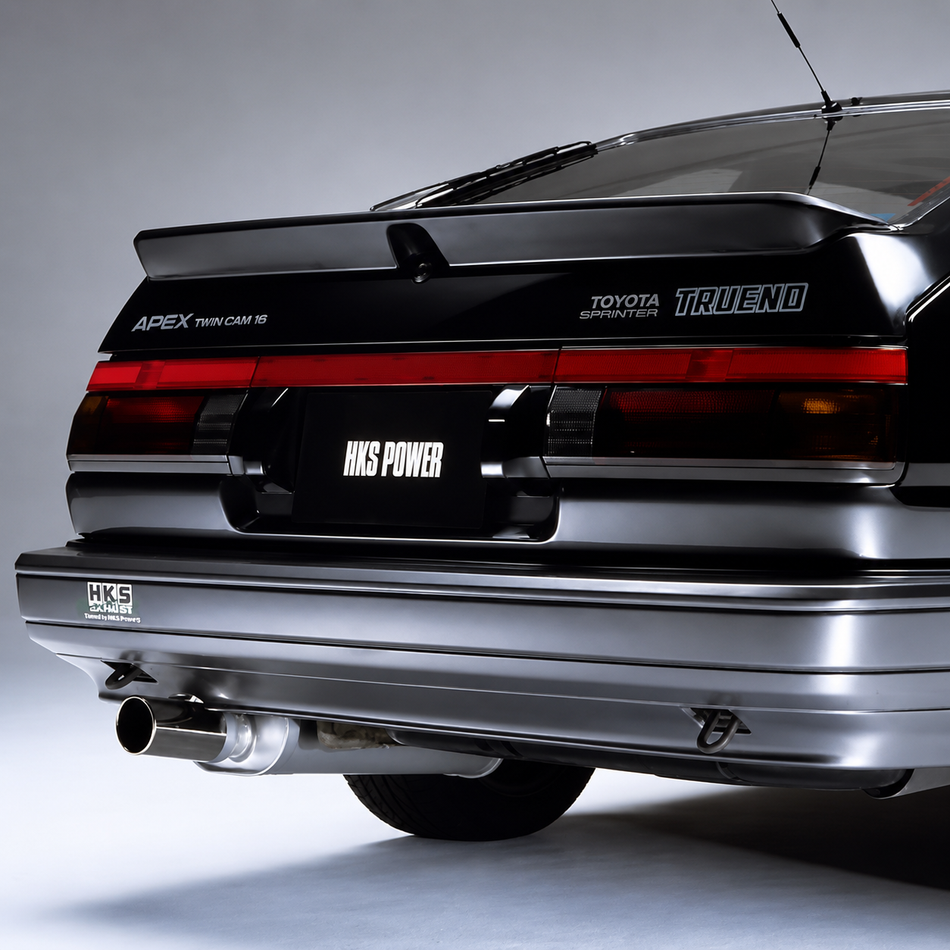 AE86 HKS Hi-Power Stainless Steel Cat-Back Exhaust System (1983-87 Corolla)