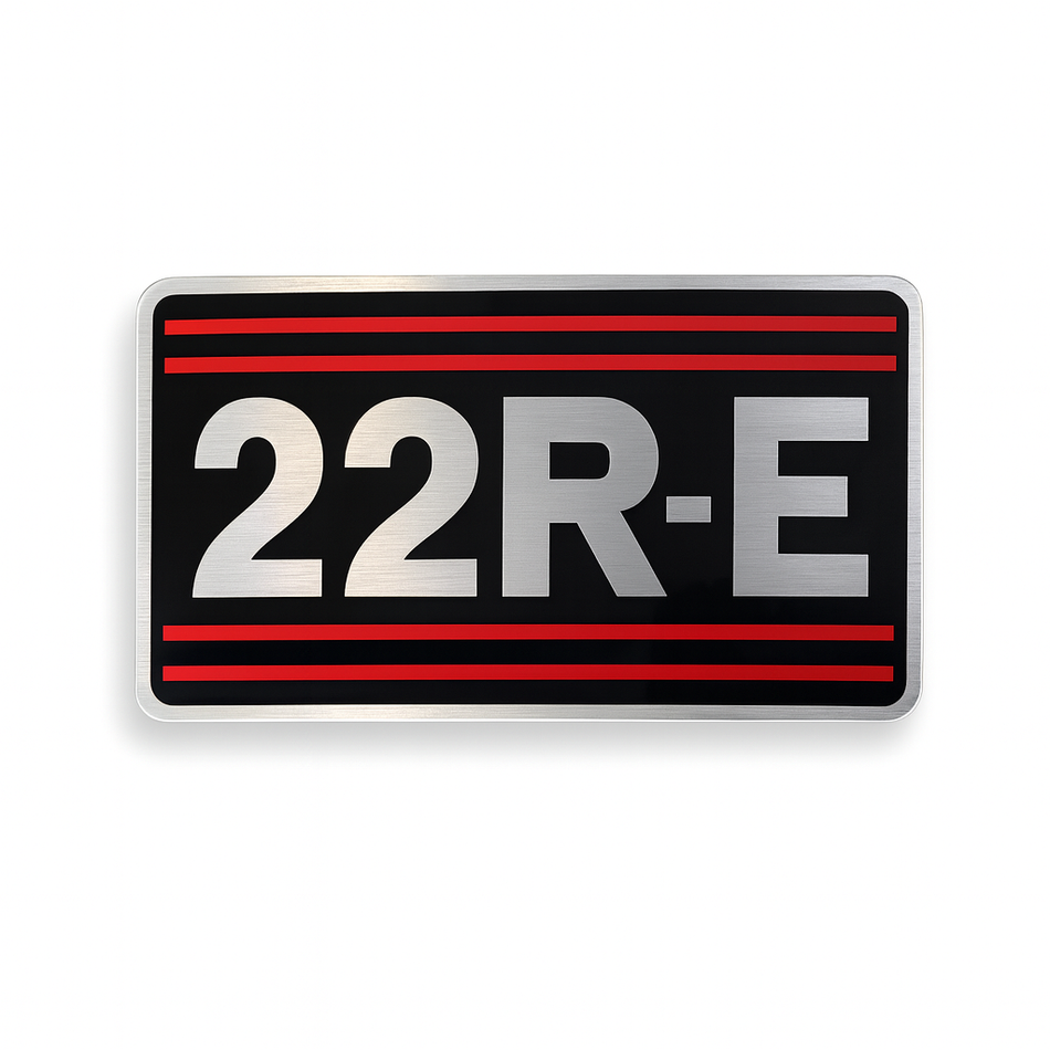 22RE Valve Cover Decal (1984-89 4Runner/Pickup)