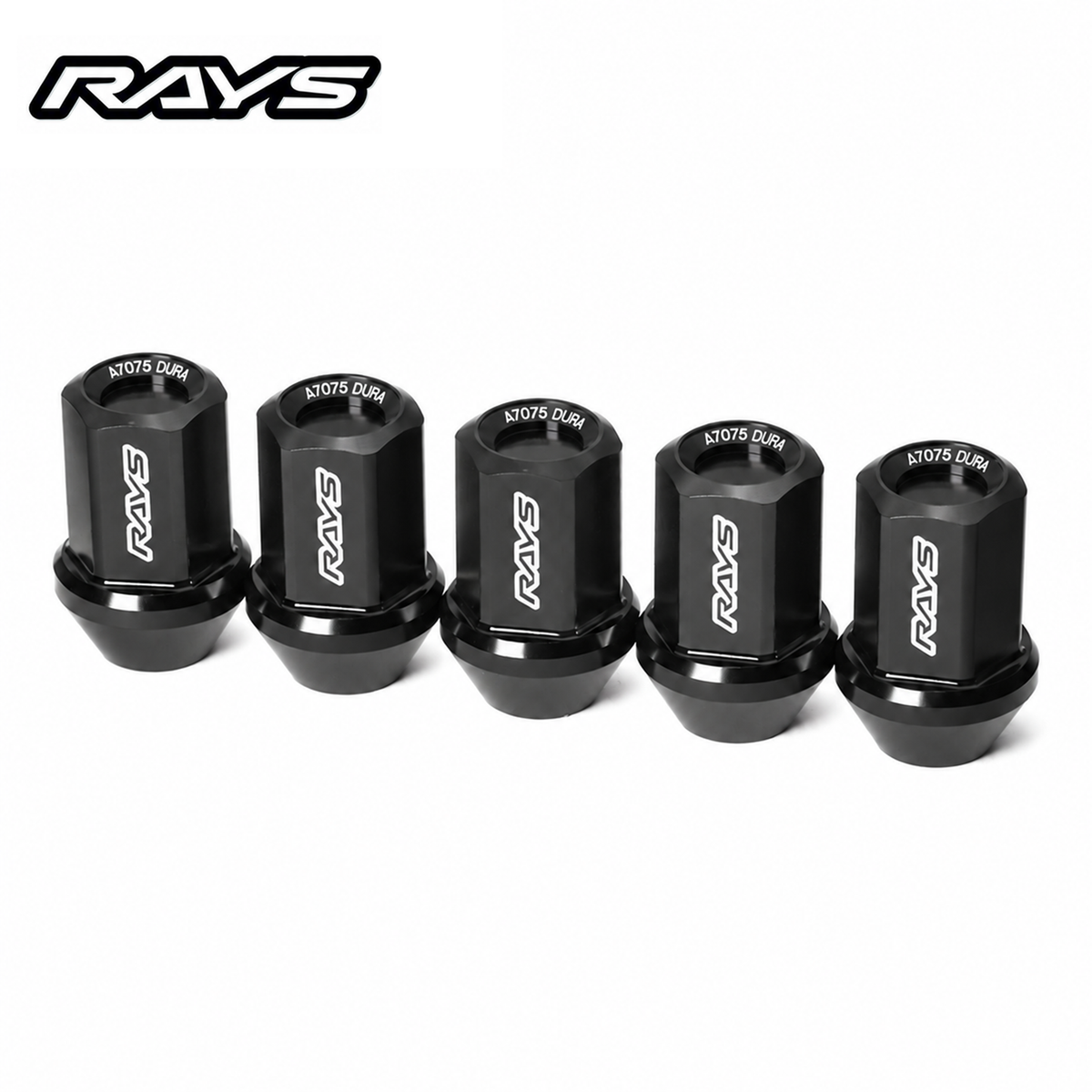 RAYS 17HEX L31 Black Lug Nut & Lock Set – M12 x 1.5 product image