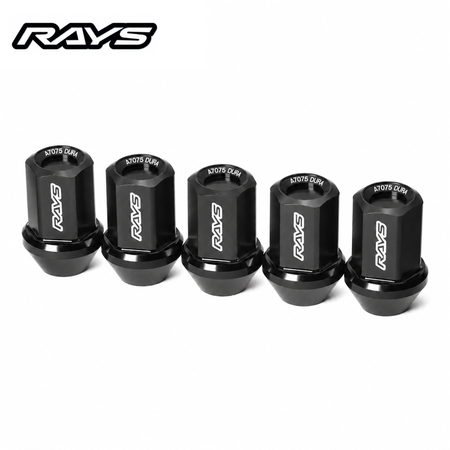 RAYS 17HEX L31 Black Lug Nut & Lock Set – M12 x 1.5 product image