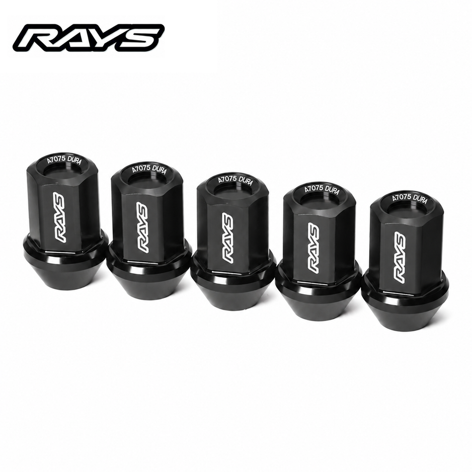 RAYS 17HEX L31 Black Lug Nut & Lock Set – M12 x 1.5 product image