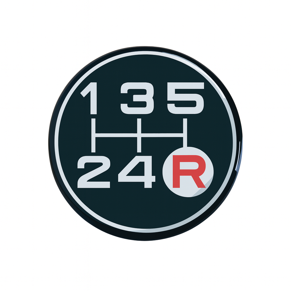 5 Speed Shift Pattern Decal OEM Style (1984-89 4Runner/Pickup)