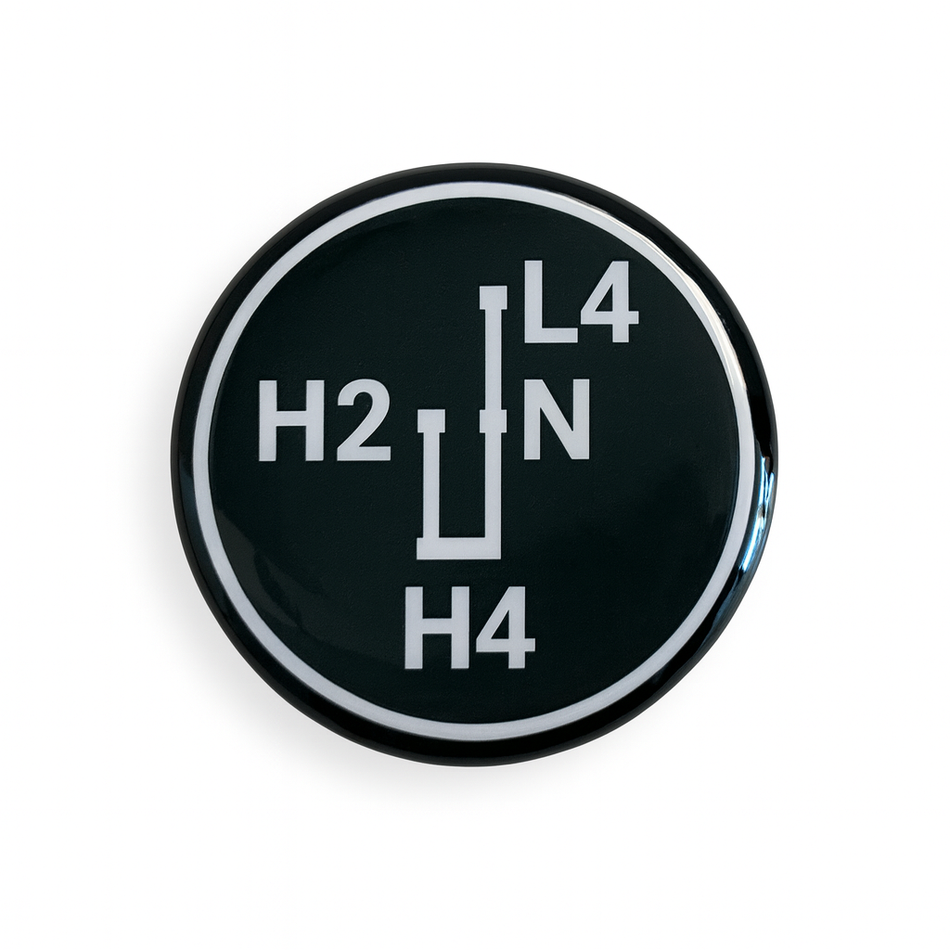 Transfer Case Knob Decal OEM Style (1984-89 4Runner/Pickup)