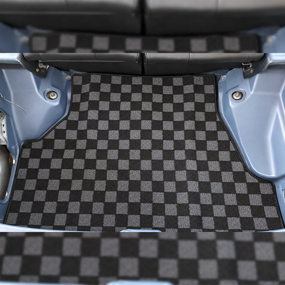 AE86 P2M Dark Grey Checkered Cargo Mat | 3-Door Hatchback (1983-87 Corolla)