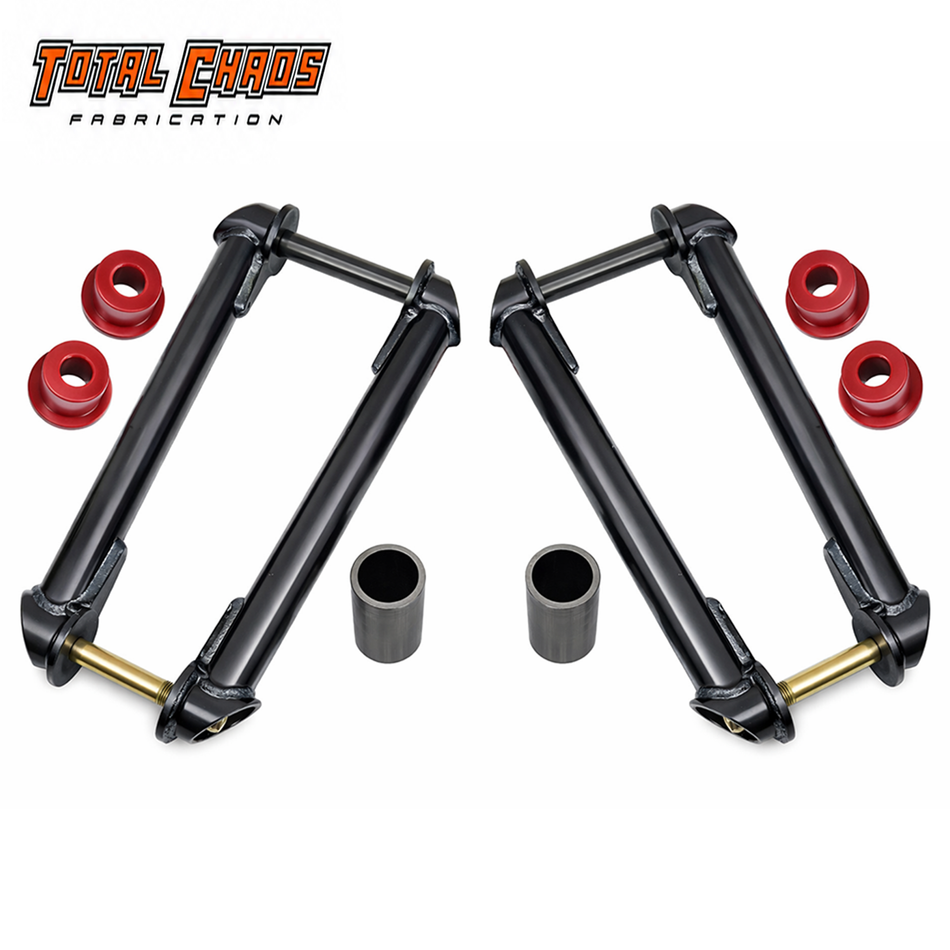 Total Chaos chromoly rear leaf-spring shackle for 2.5-inch springs