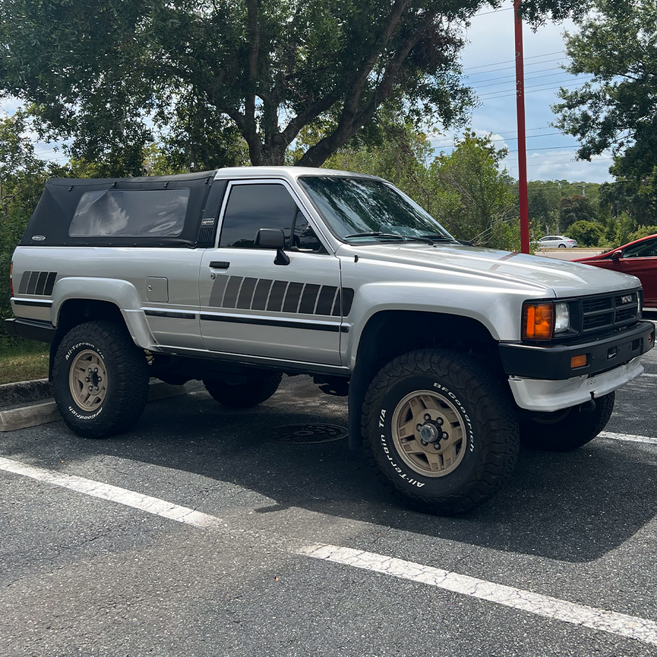 1984-1985 SR5 Gray/Silver Exterior Graphics/Decal Kit (1984-89 4Runner/Pickup)