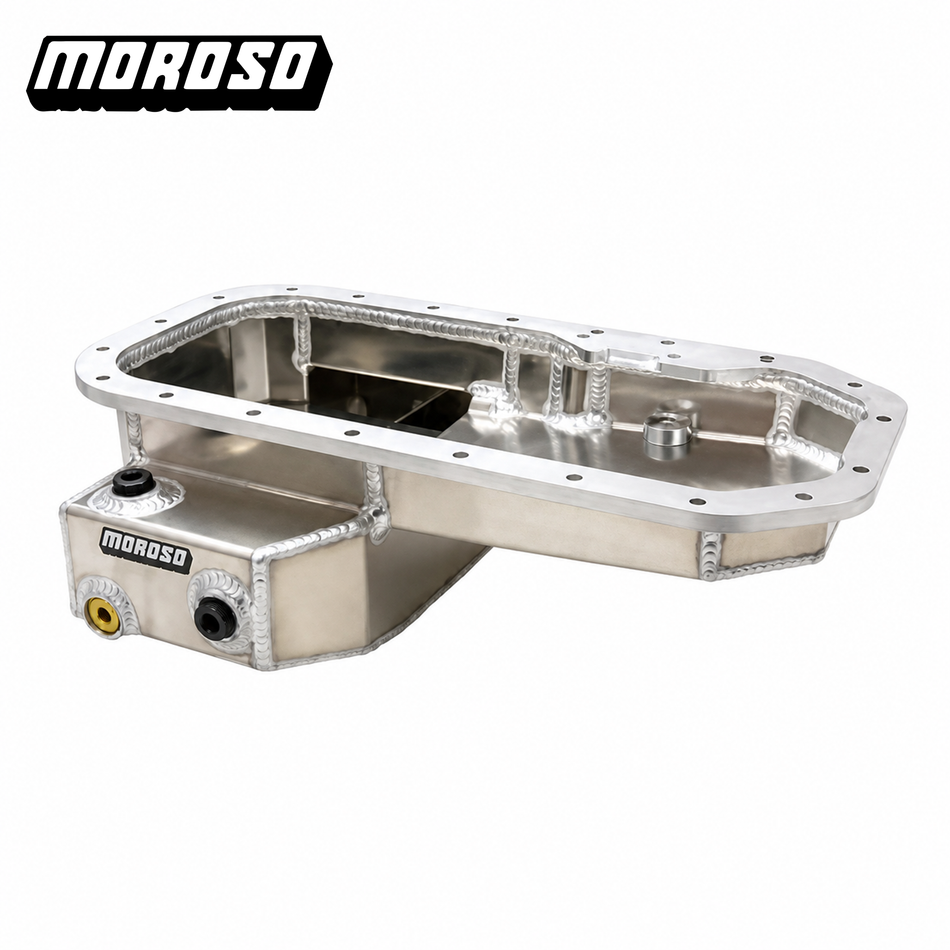 AE86 Moroso Aluminum Road Race Front-Sump Oil Pan (1983-87 Corolla)