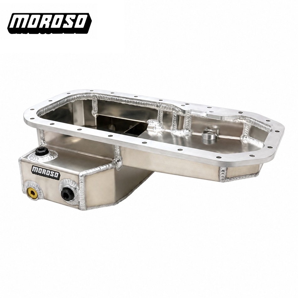 AE86 Moroso Aluminum Road Race Front-Sump Oil Pan | 4A-GE (1983-87 Corolla)