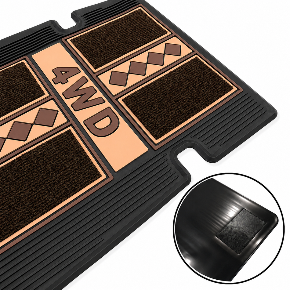 Vintage-Style Rubber Floor Mats (1979-89 4Runner/Pickup)