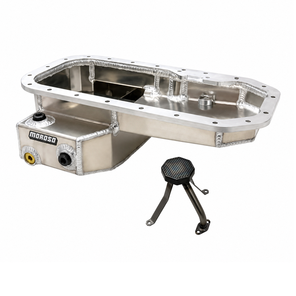 AE86 Moroso Aluminum Road Race Front-Sump Oil Pan (1983-87 Corolla)