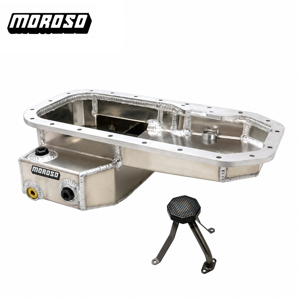 AE86 Moroso Aluminum Road Race Front-Sump Oil Pan | 4A-GE (1983-87 Corolla)