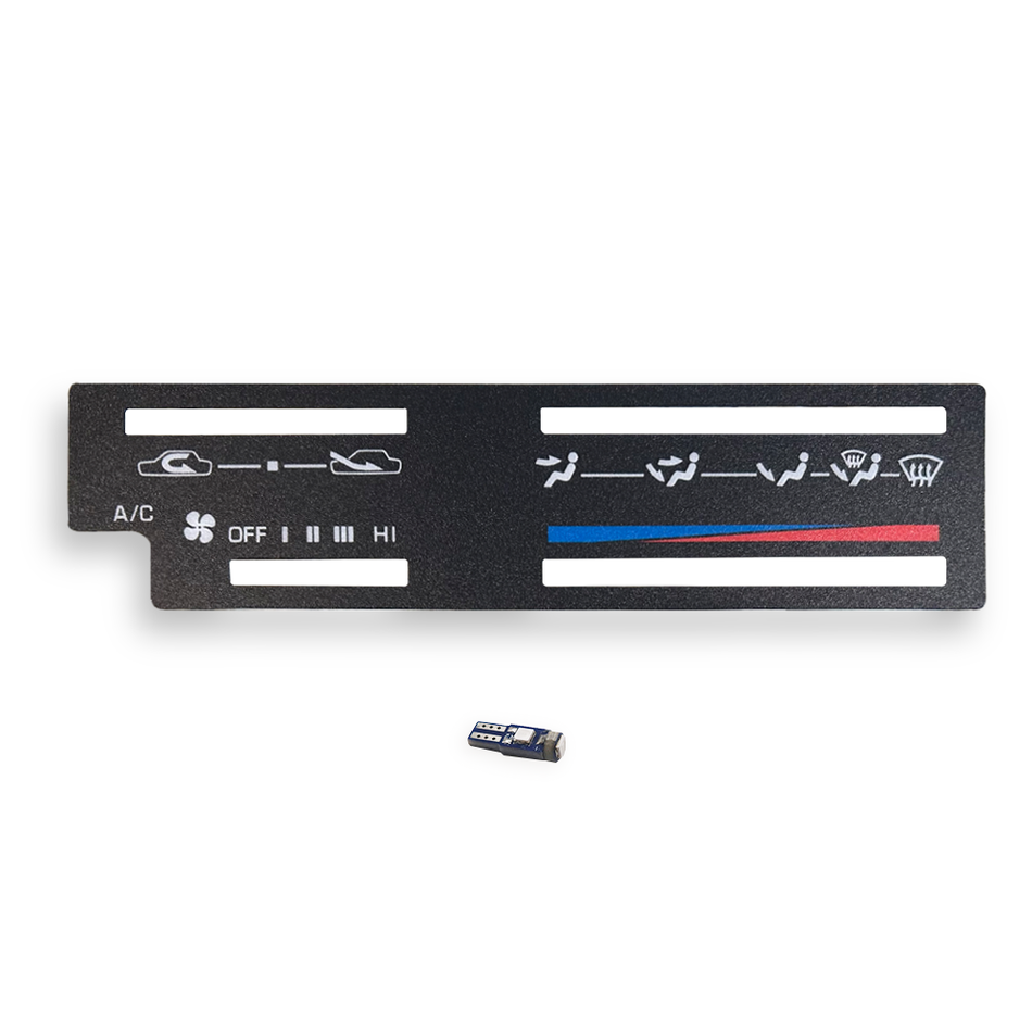 HVAC Heater A/C Control Indicator Plate (1984-89 4Runner/Pickup)