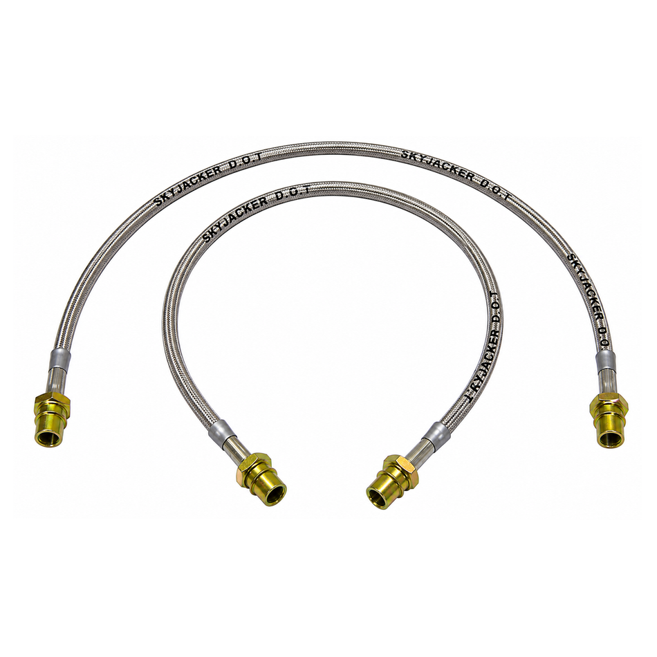 2-7 in. Lifted Stainless Steel Brake Lines 4WD Front (1984-95 4Runner/Pickup)
