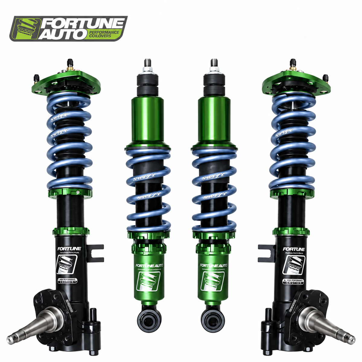 Fortune Auto 500 Series suspension coilover configuration for Toyota AE86
