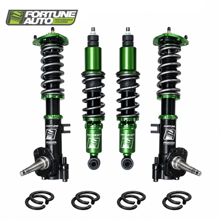 Fortune Auto AE86 500 Series coilover assembly and spring components