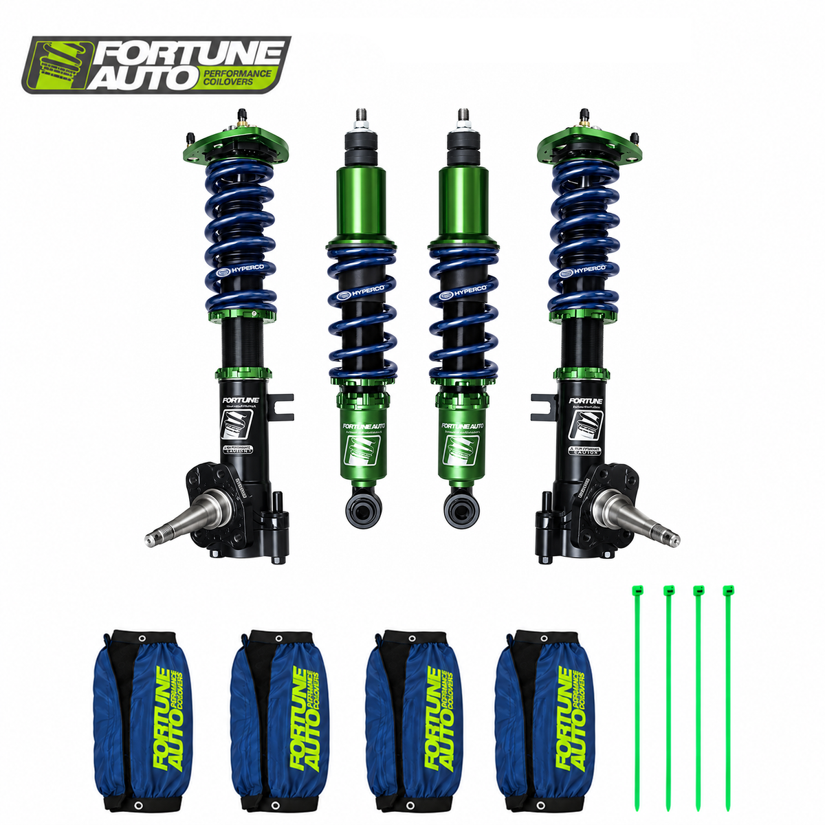 Fortune Auto 500 Series AE86 true rear coilover spring option detail
