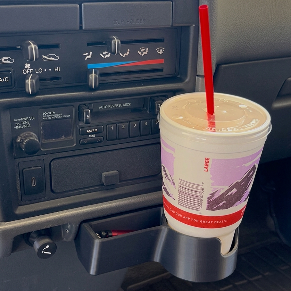 CaribouYota ashtray cupholder with storage tray