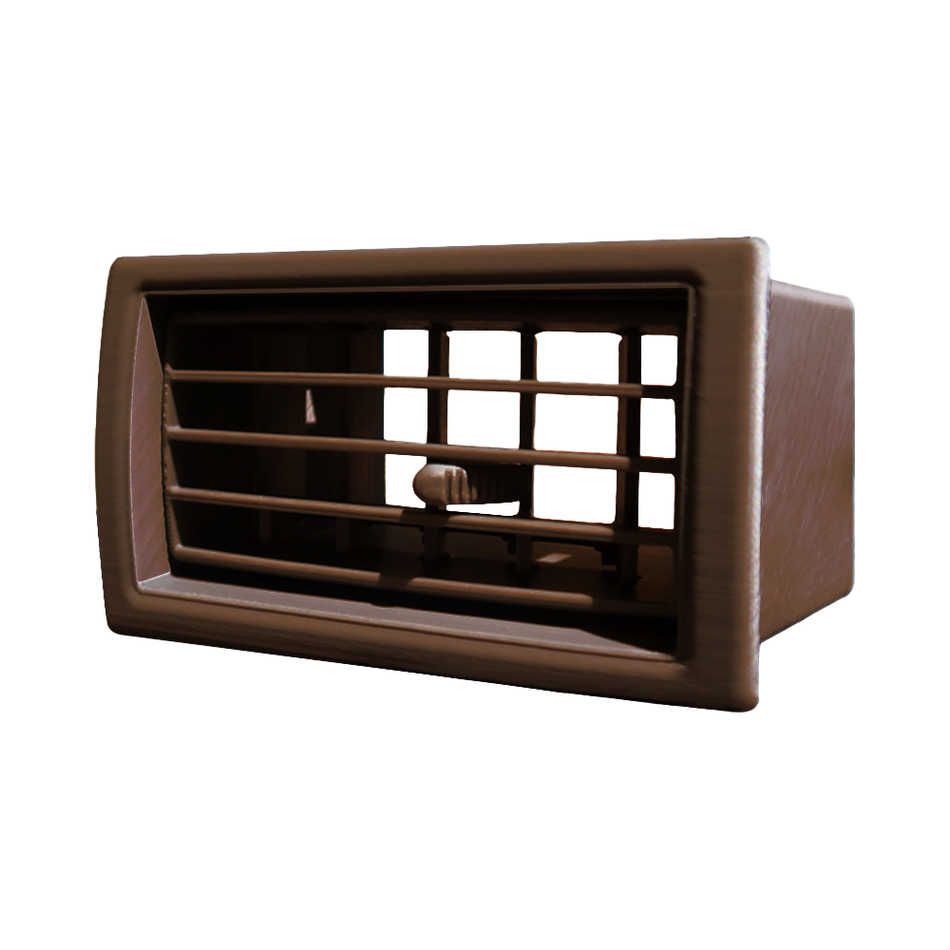 Brown center A/C vents for early and late 1984-89 Toyota dashboards