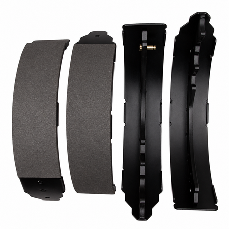 DFC rear brake shoe friction lining and steel shoe detail