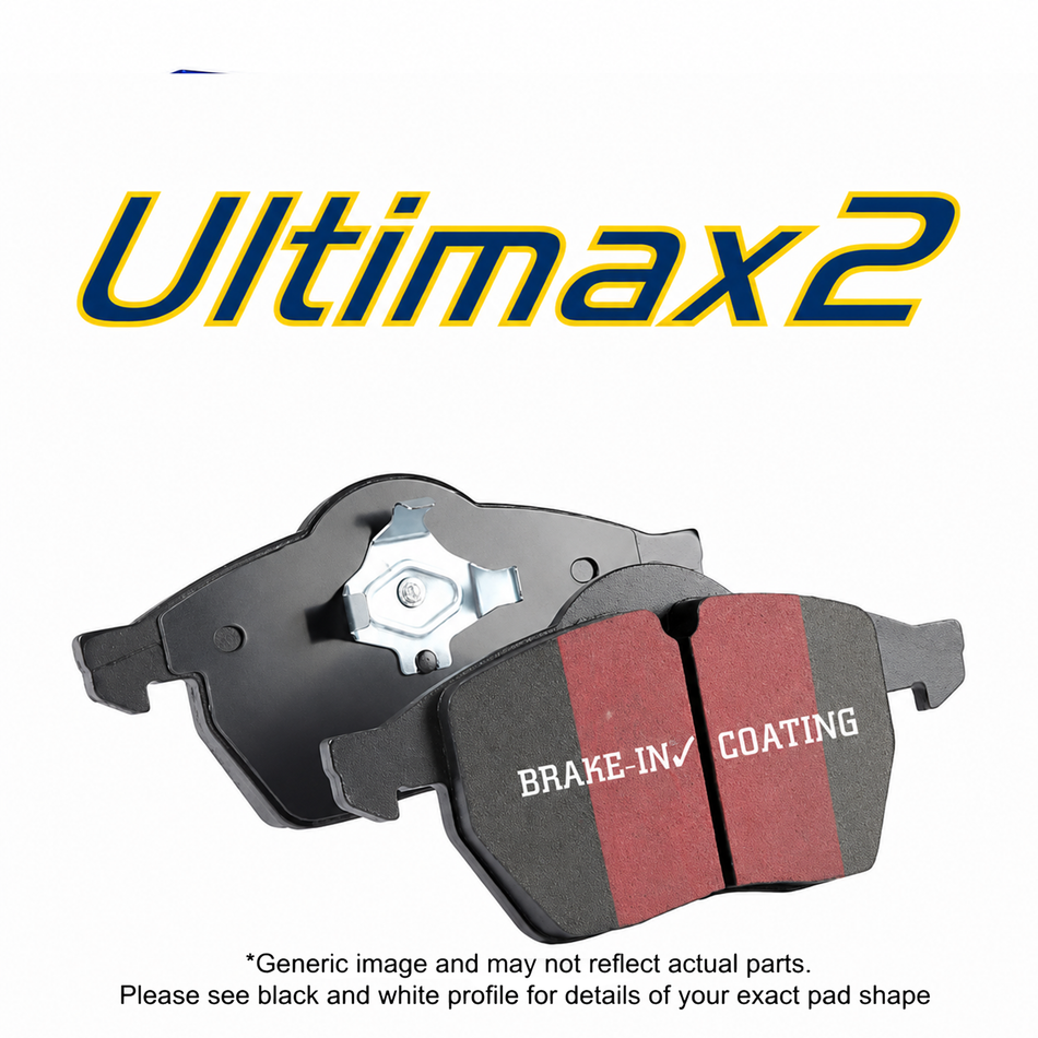 EBC Ultimax2 low-dust front brake pads for Toyota Pickup and 4Runner