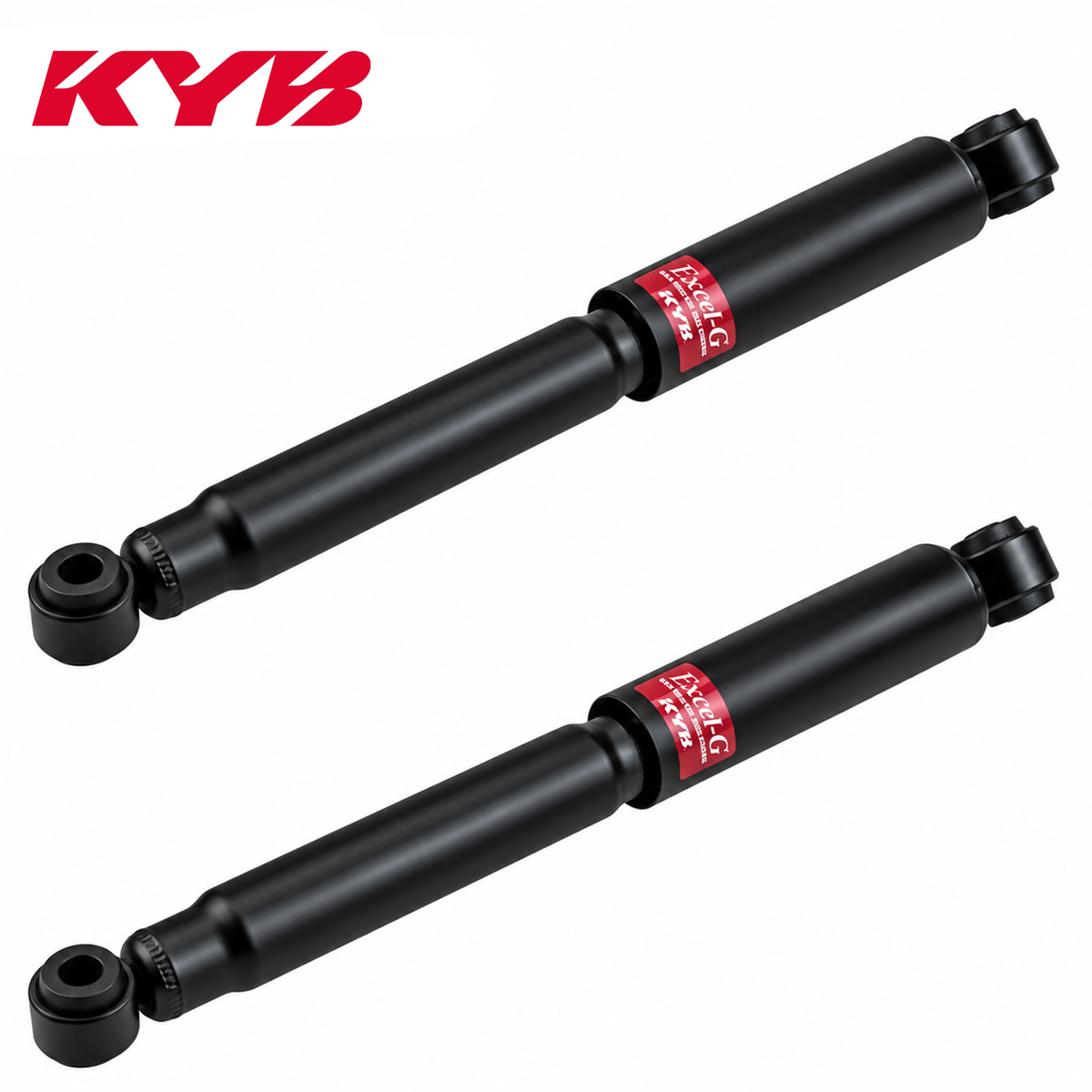 Pair of KYB Excel-G black rear shock absorbers for 1984–1989 Toyota 4Runner