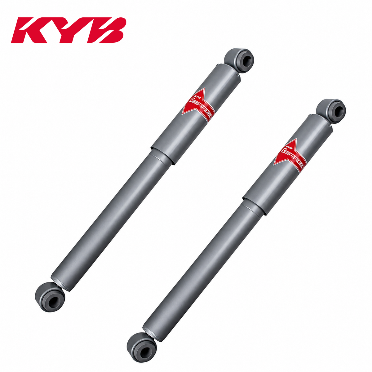 Pair of KYB Gas-a-Just gray rear shock absorbers for 1984–1989 Toyota 4Runner