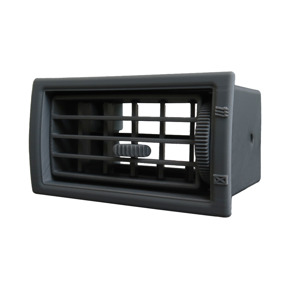 Gray passenger A/C vent for late short-pocket dash