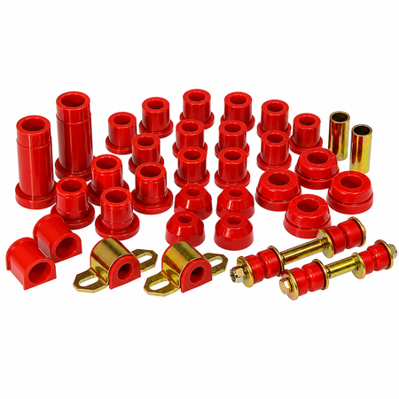 Prothane complete polyurethane bushing kit component layout