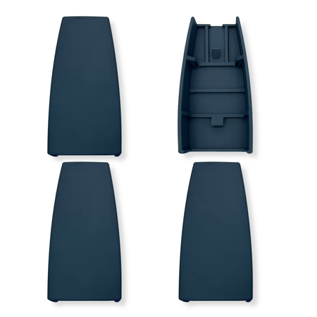 Full set of four blue rear seat hinge covers for 1984-89 Toyota 4Runner