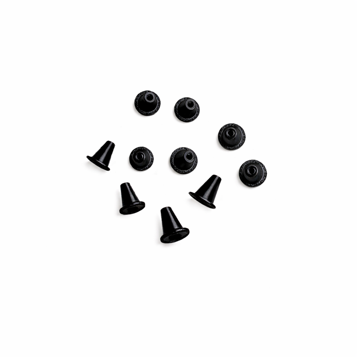 Ten black TPU replacement grommets for rocker panel retainer clips