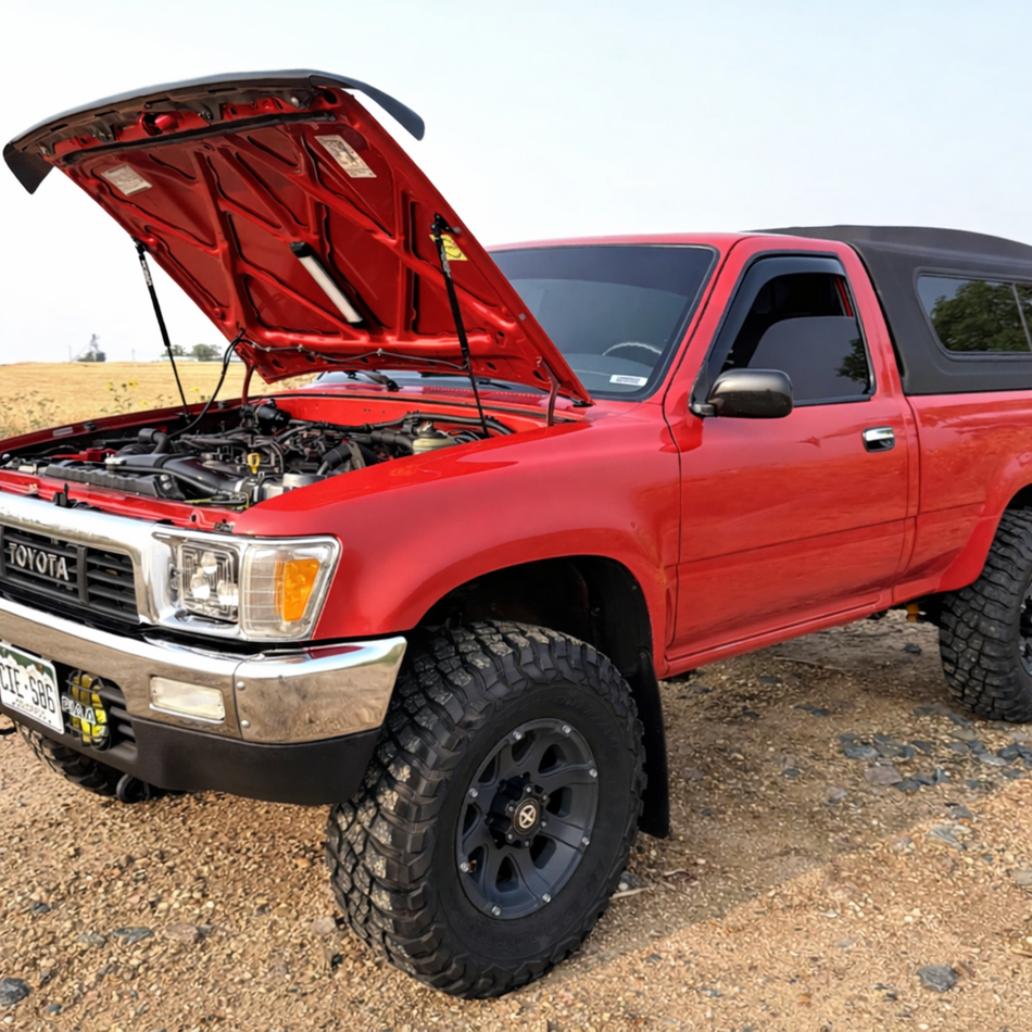 Spiker Engineering bolt-on hood strut kit for 1990-95 4Runner and 1989-95 Pickup