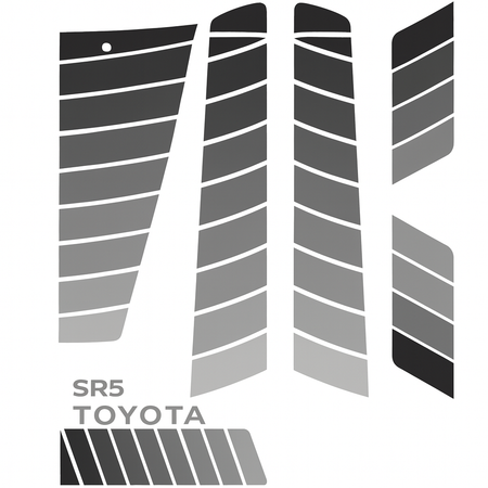 SR5 Gray/Silver Exterior Graphics/Decal Kit (1984-89 4Runner/Pickup) — product image 1