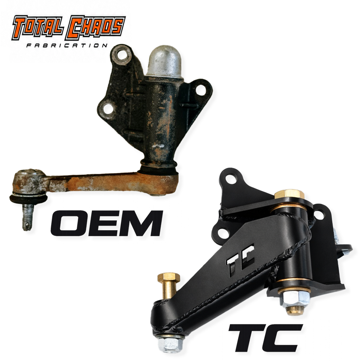 Total Chaos Caddy heavy-duty left-hand-drive idler arm assembly
