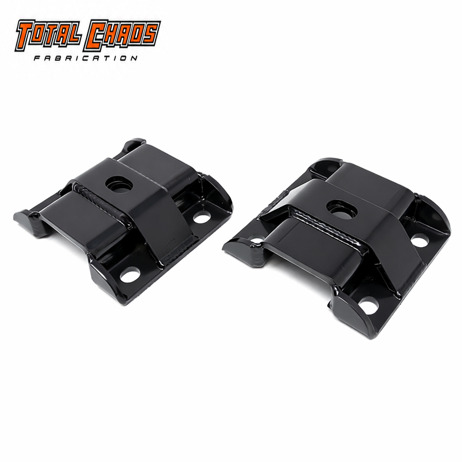 Total Chaos rear U-bolt relocation plates for Toyota leaf-spring suspension