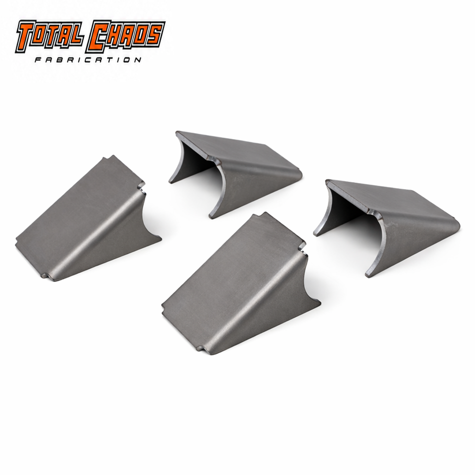 Total Chaos weld-on rear shackle pivot gusset pair